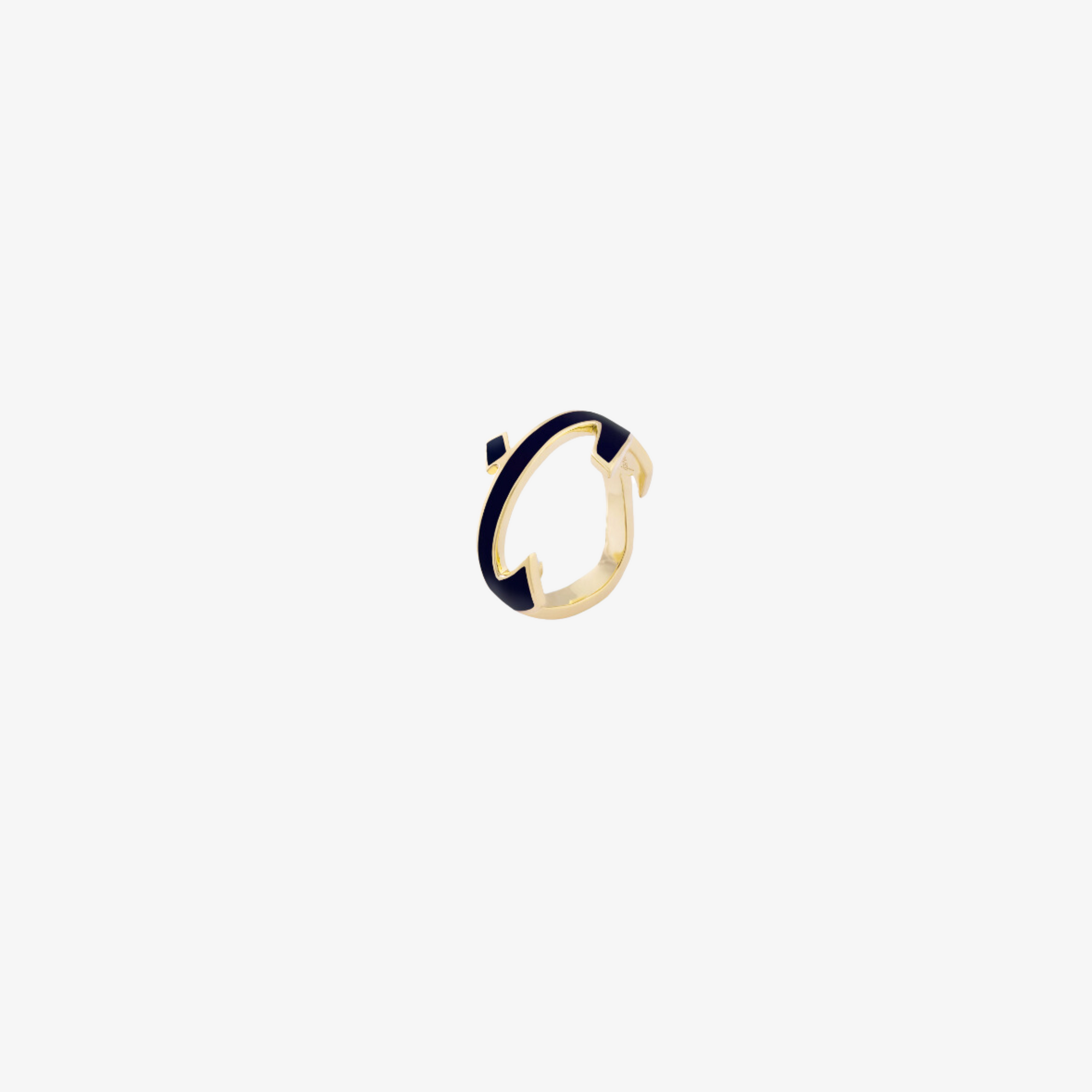 HOBBI - Gold & Enamel "Love" Ring