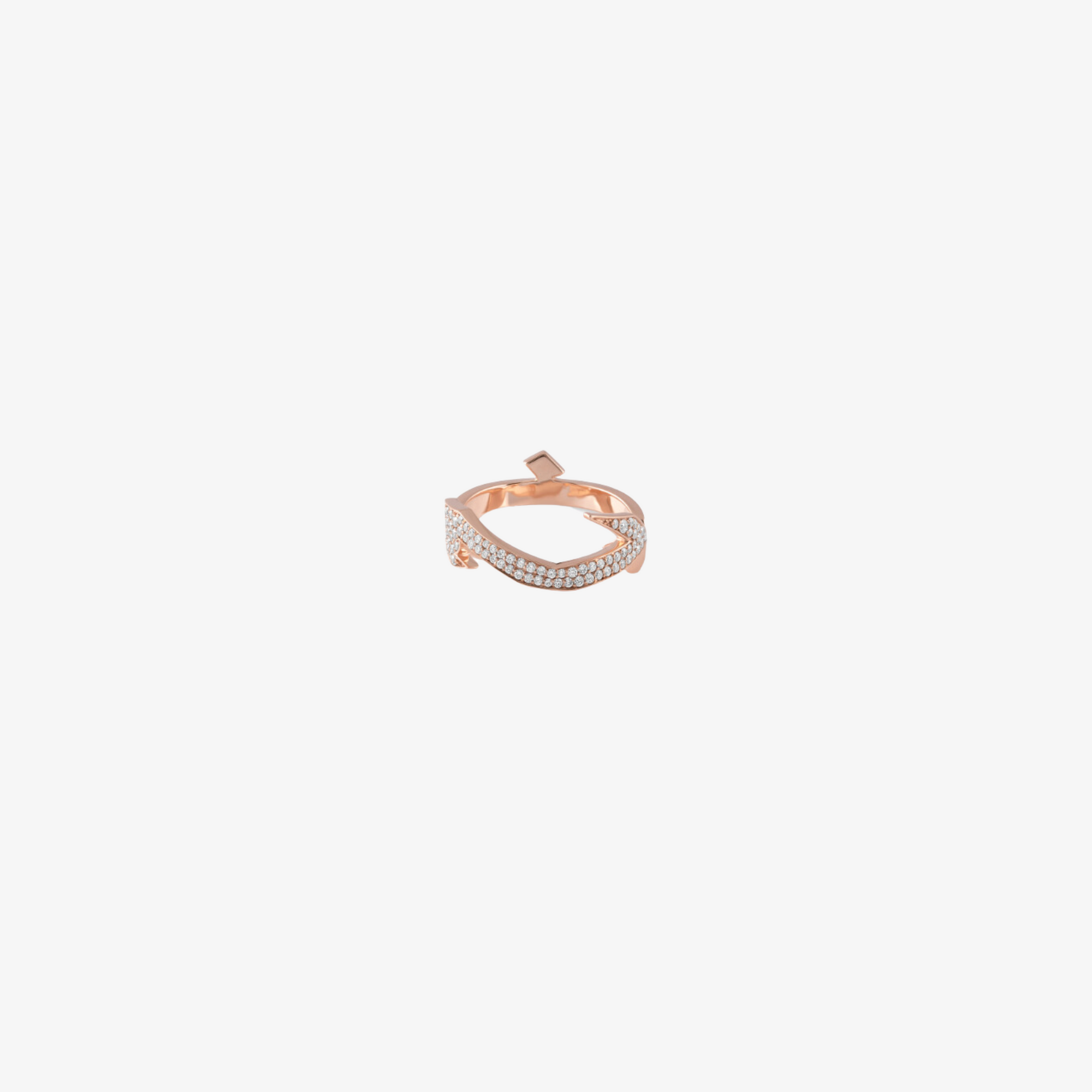 HOBBI - 18K Gold & Diamond “Love” Ring