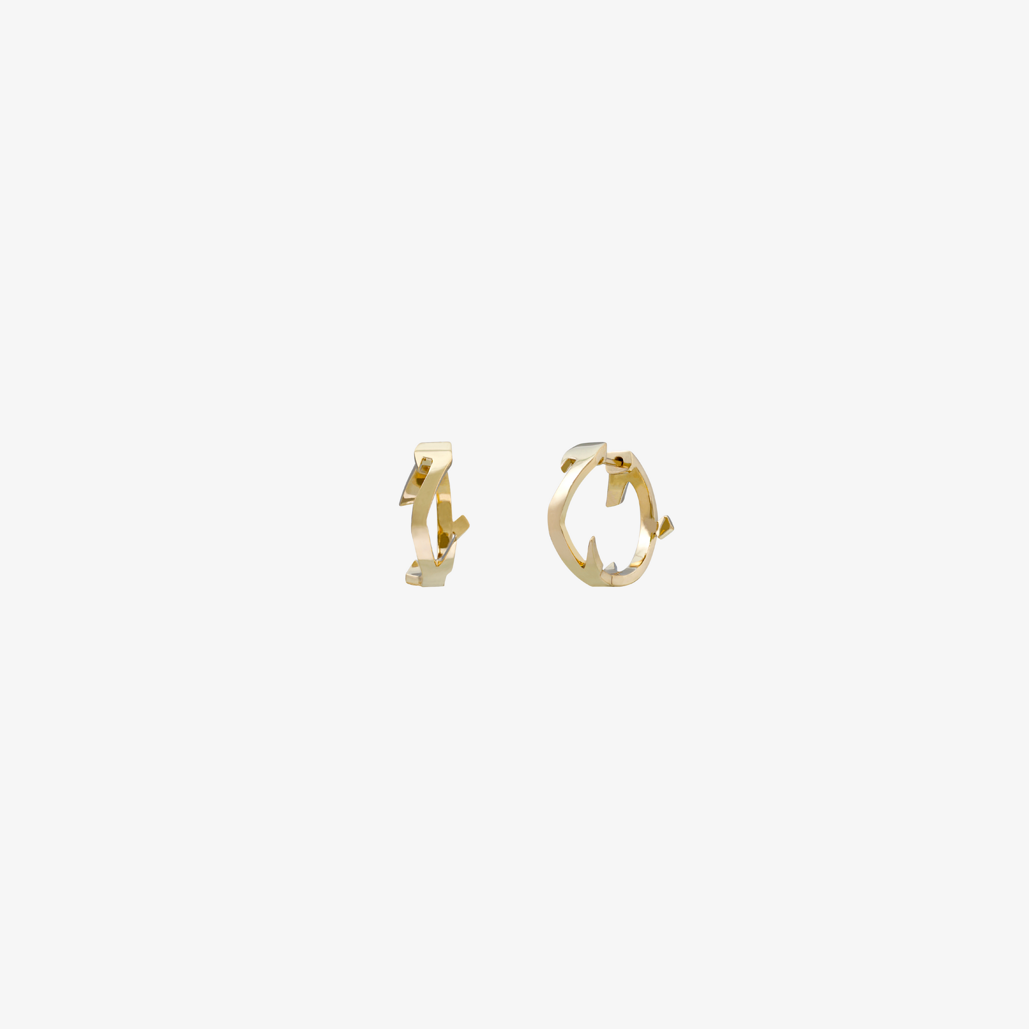 HOBBI - 18K Gold "Love" Earrings