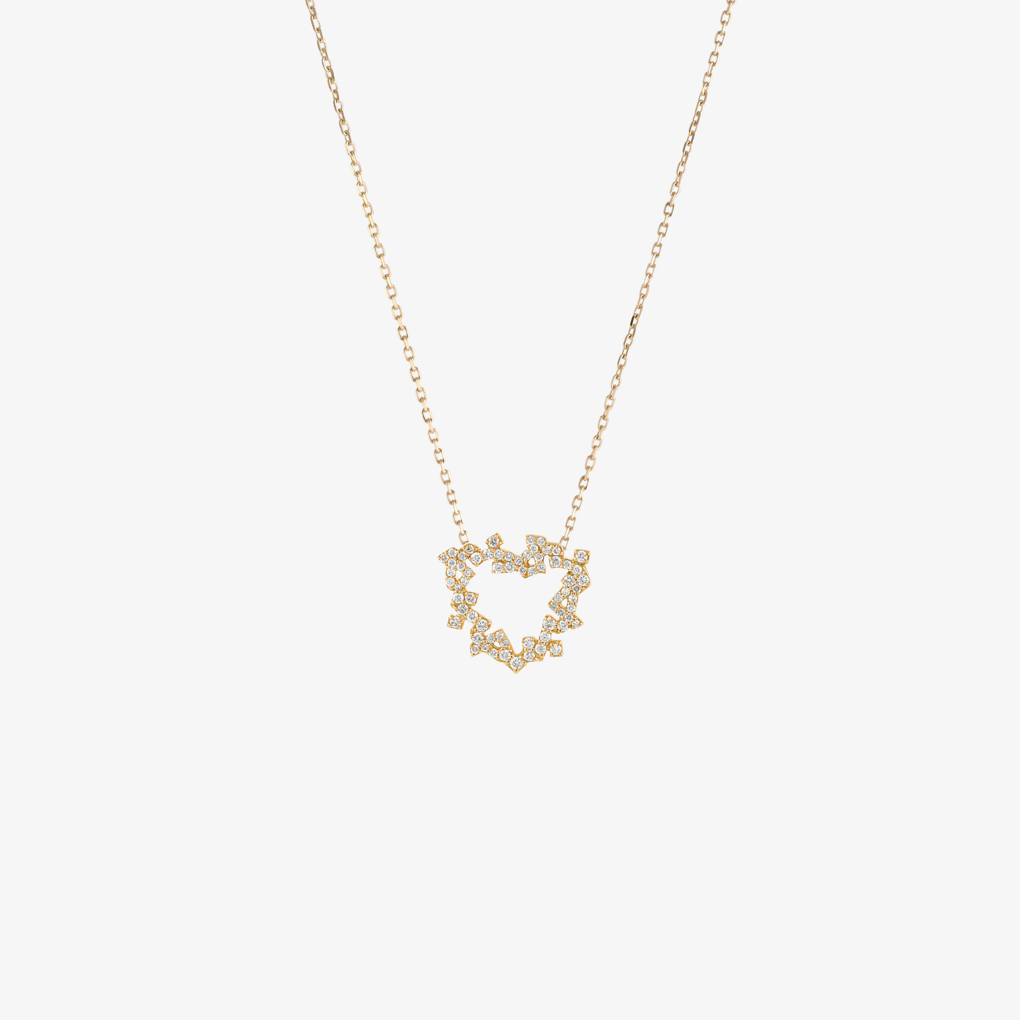 HOBB — Gold & Diamond "Love" Necklace