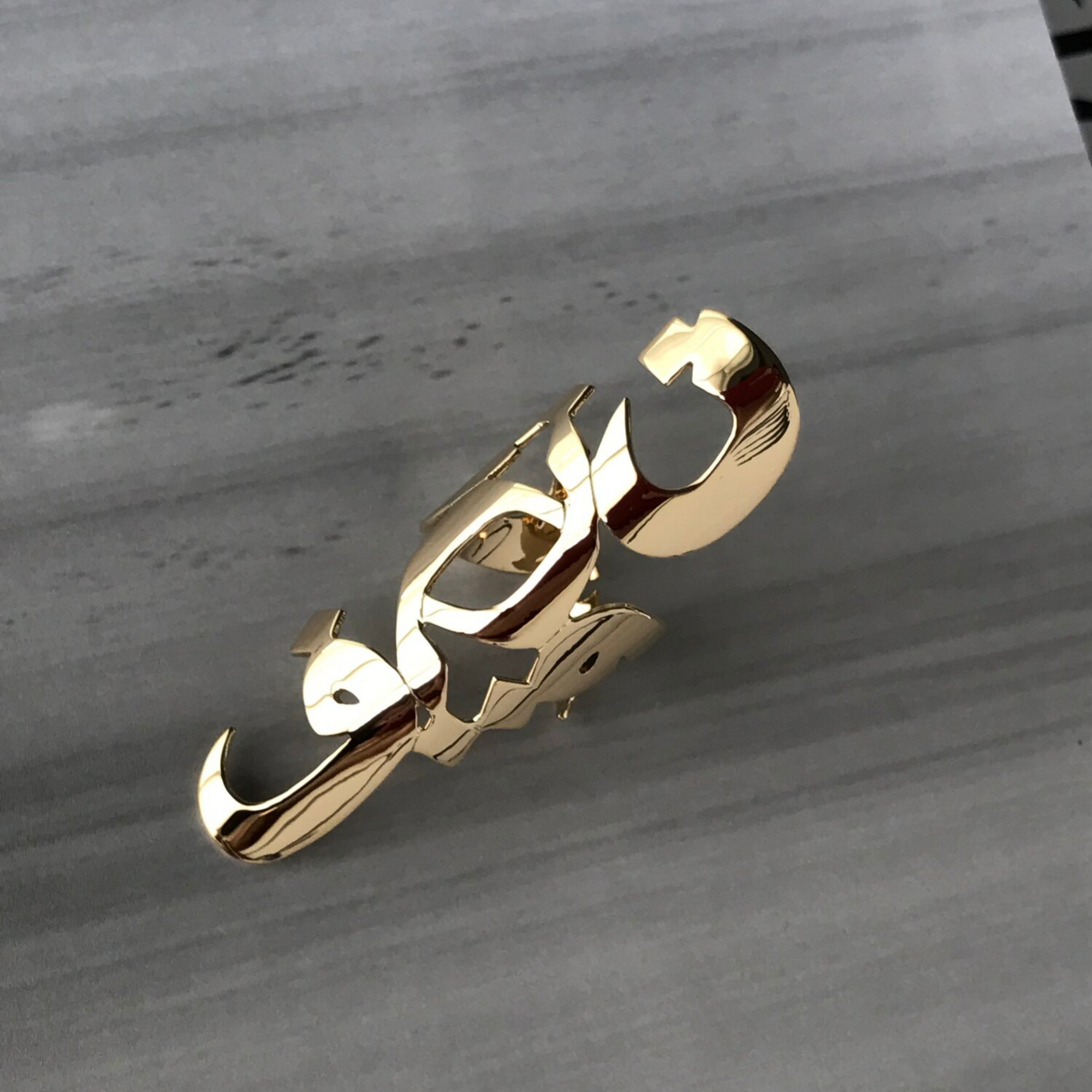 OULA —  18K Gold "OSHQ" Ring