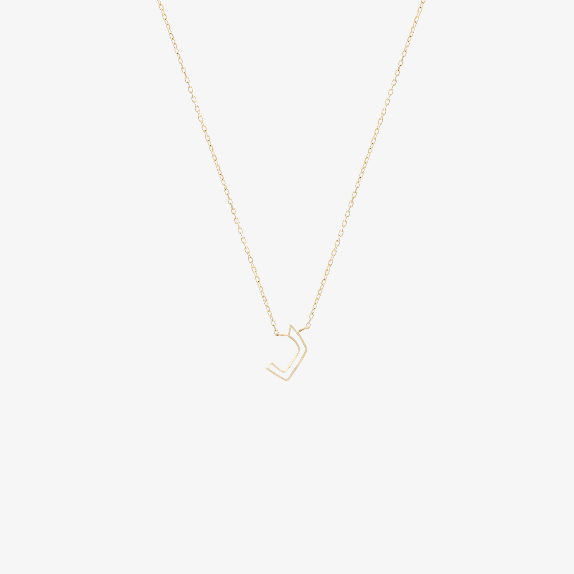 OULA - Gold & Enamel Letter Necklace