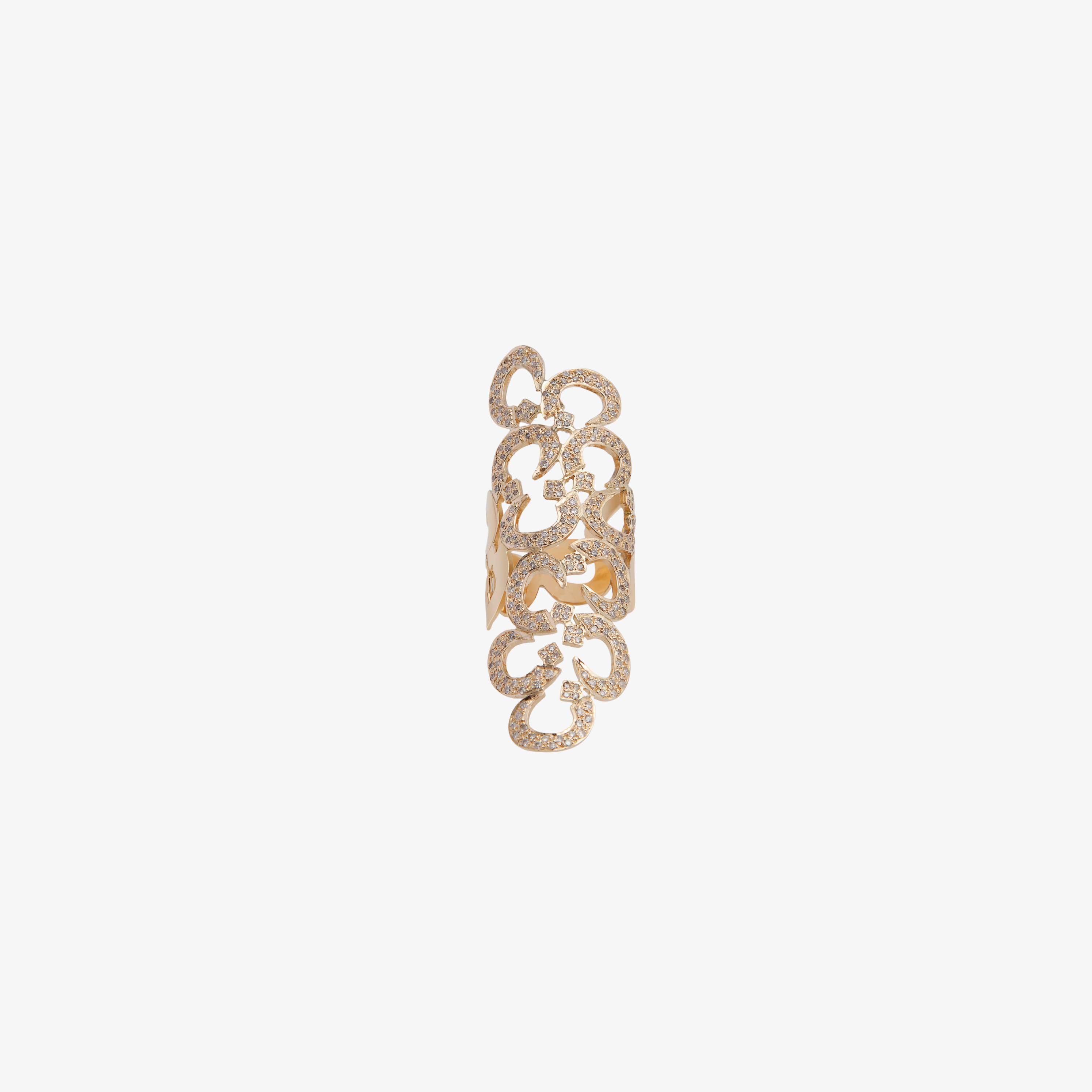 Oula 18k Gold And Diamond Letter Ring