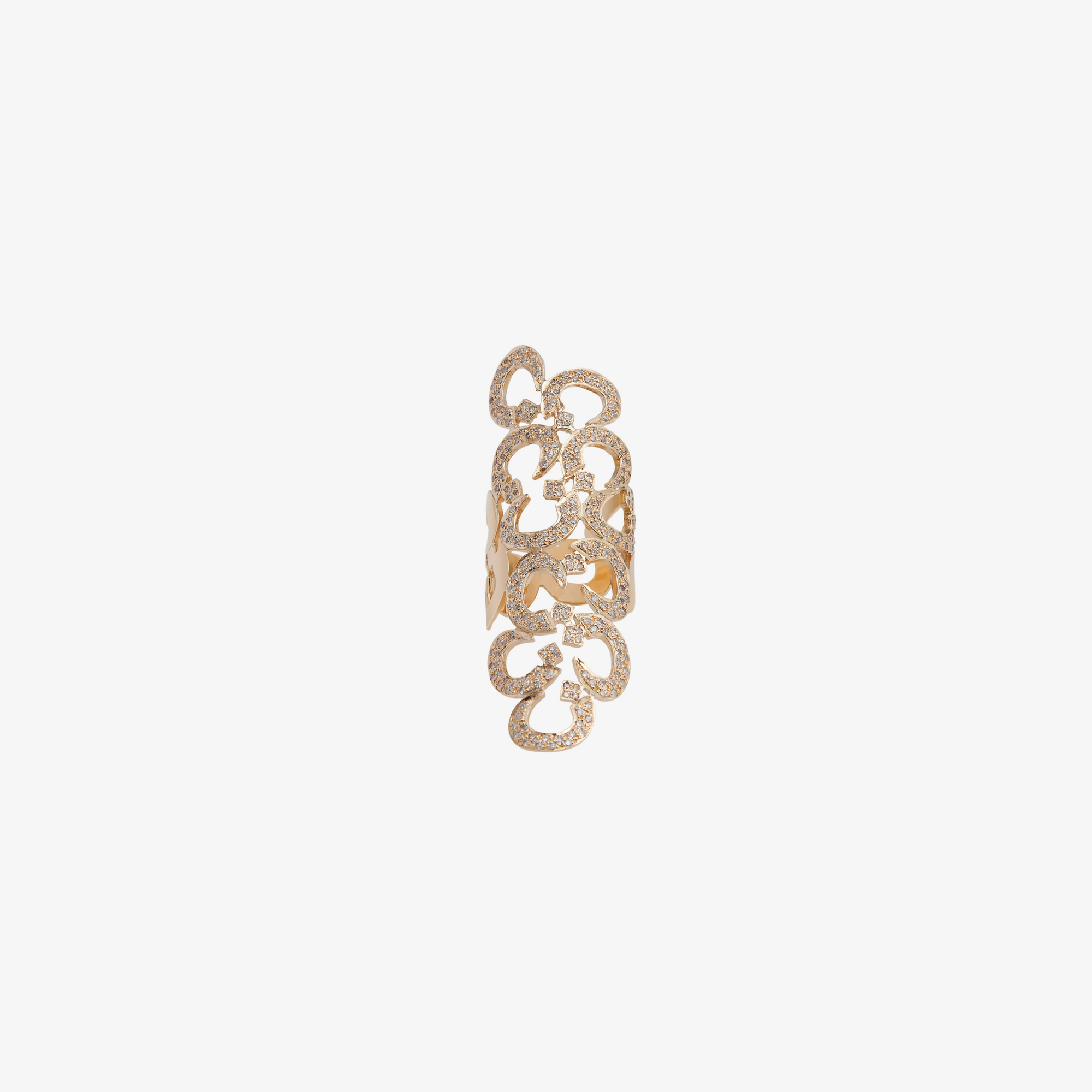 OULA - Gold & Diamond Letter Ring