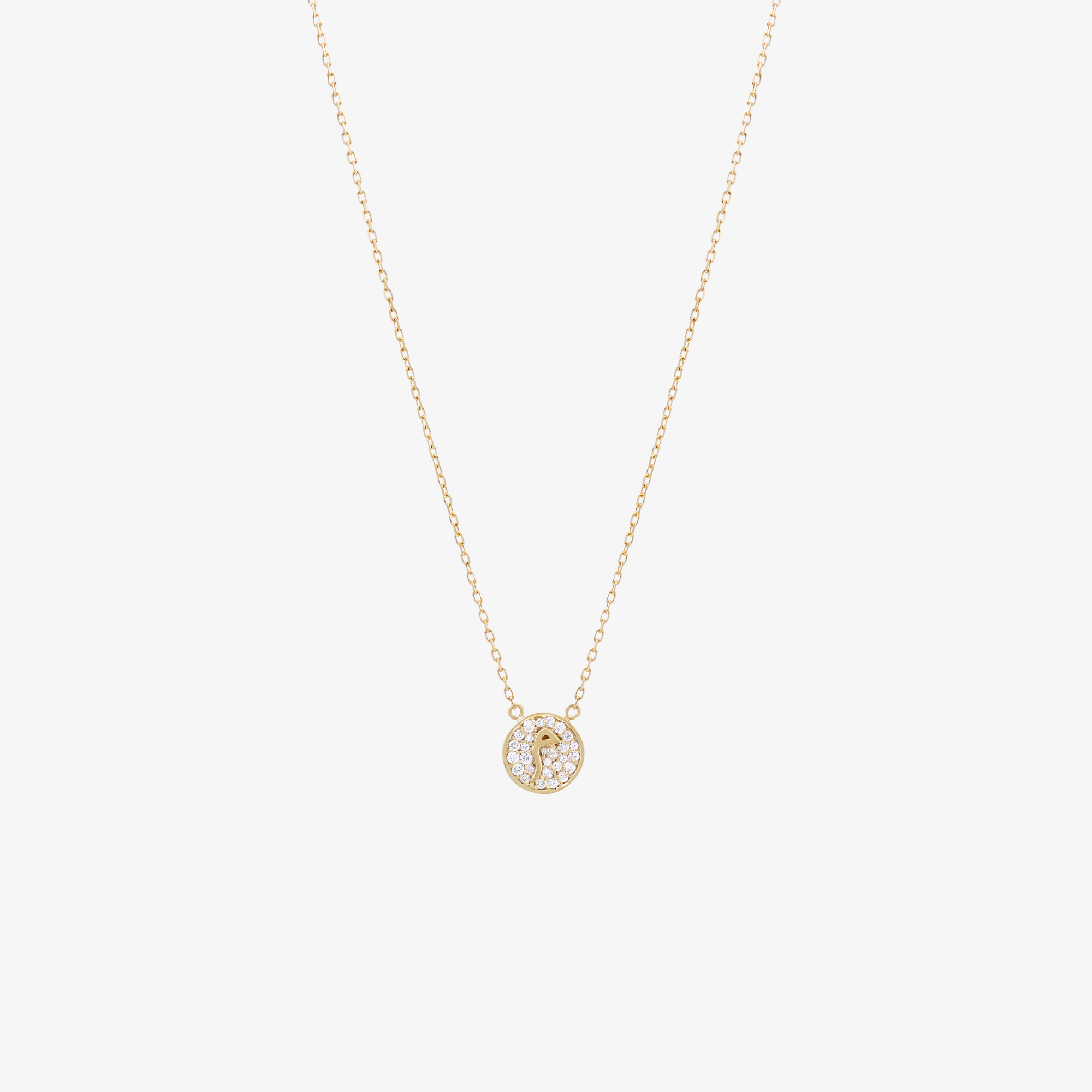 OULA - 18K Diamond & Gold Letter Necklace