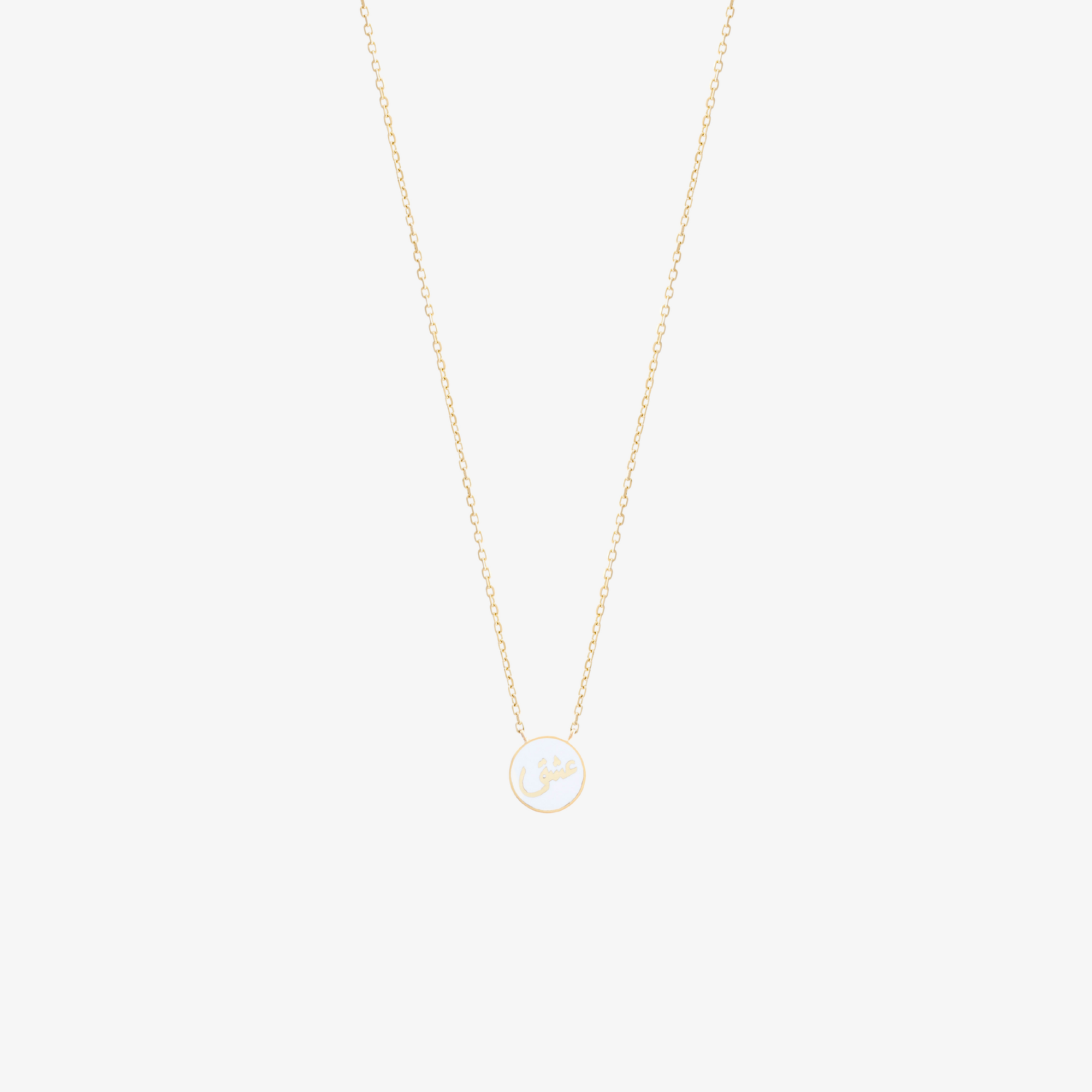 OULA - 18K Gold Round Shaped "Oshq" Necklace
