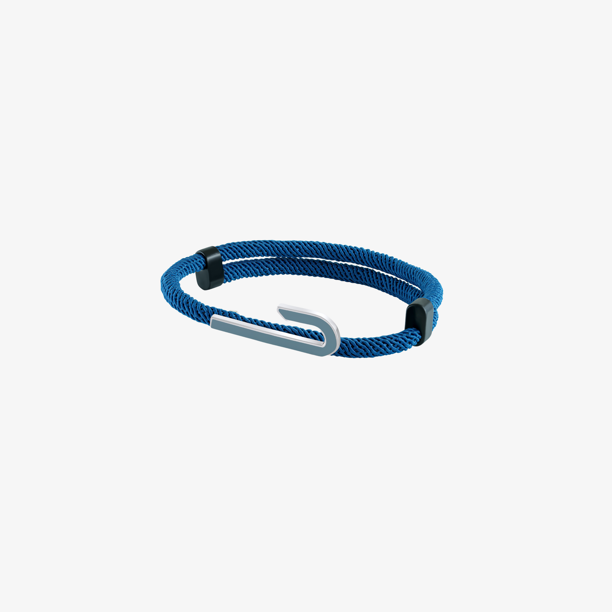 SILVER - Fabric Letter Bracelet