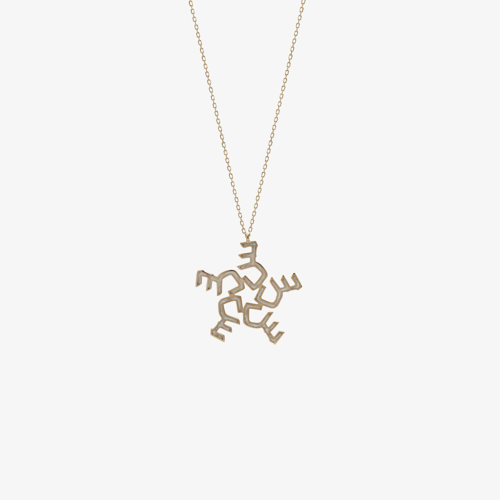 OULA — Gold Star Shaped Letter Necklace
