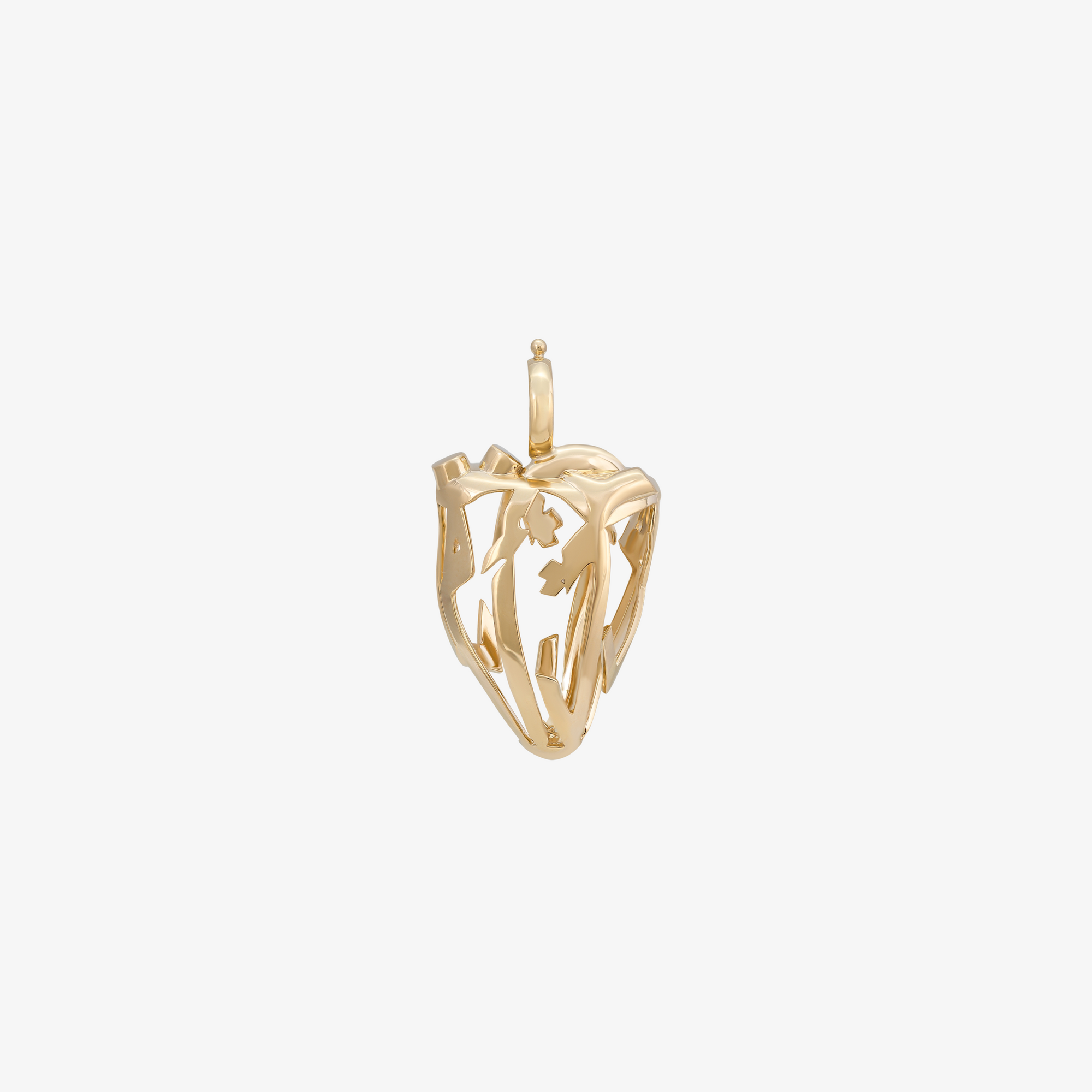 HOBB - Gold Heart Shaped Pendant