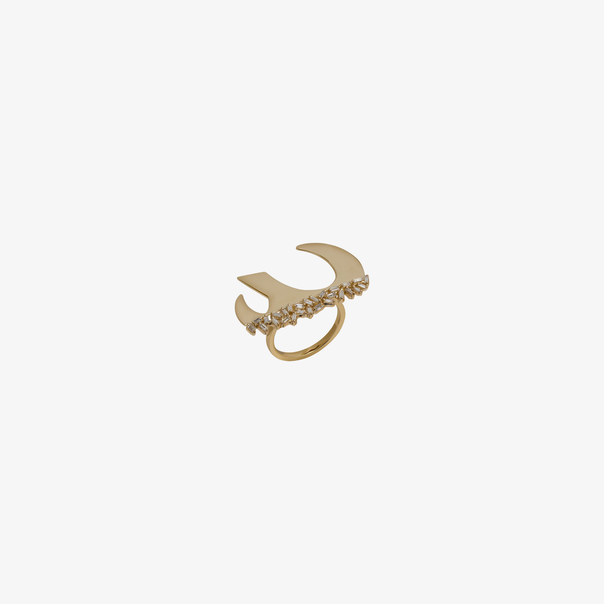 MASAR — 18K Gold & Baguette Diamond Ring