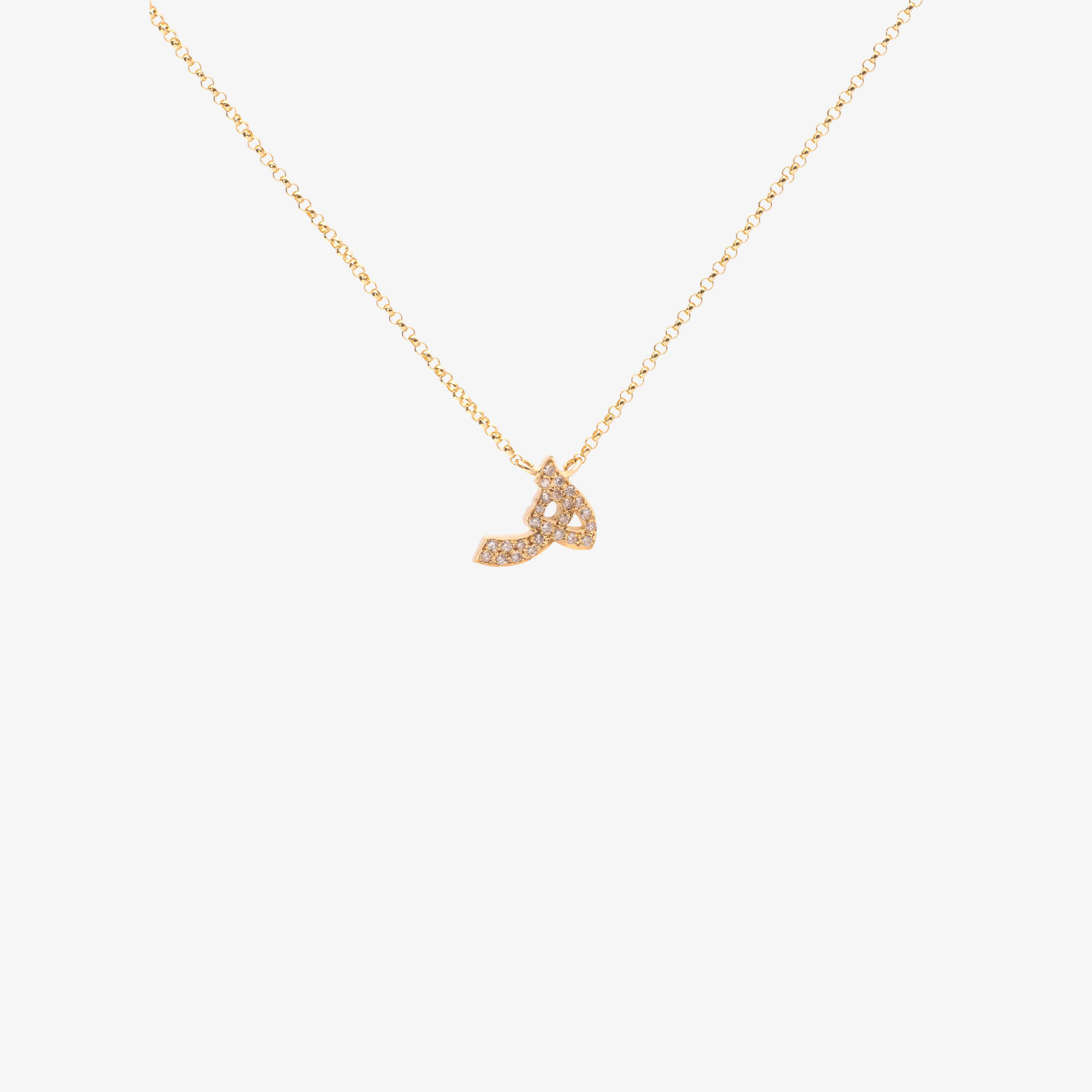 OULA - Diamond Letter Necklace XS Size