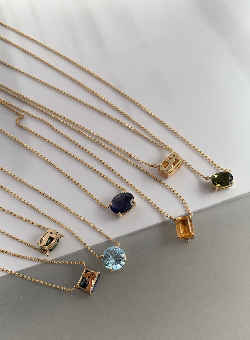 GOLD —  Letter Necklace